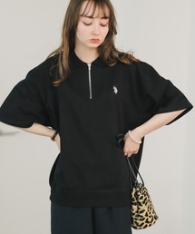 U.S. POLO ASSN./ユーエスポロアッスン ハーフジップショートスリーブポロシャツ