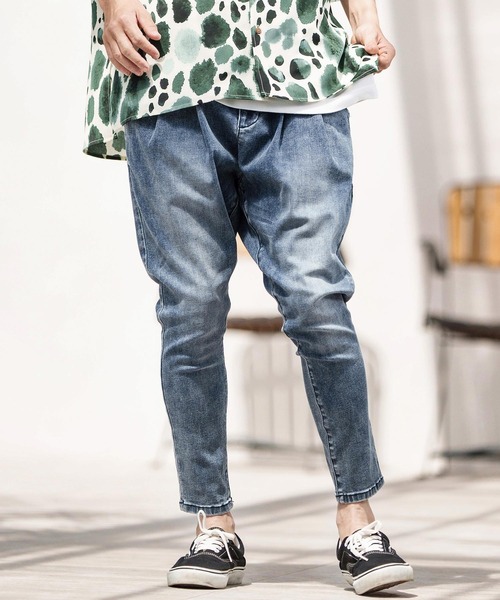 CAMBIO（カンビオ）の「mp12363- Stretch Denim Sarrouel Pants