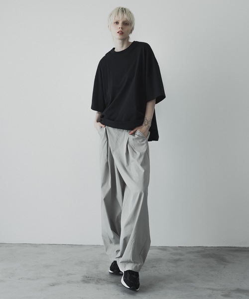 remer（リメール）の「loose cocoon wide PT / ルーズコクーンワイドパンツ（その他パンツ・メンズ・スモークグレー/ブラック/オリーブ・X-SMALL/SMALL/MEDIUM/LARGE）」の15枚目の写真