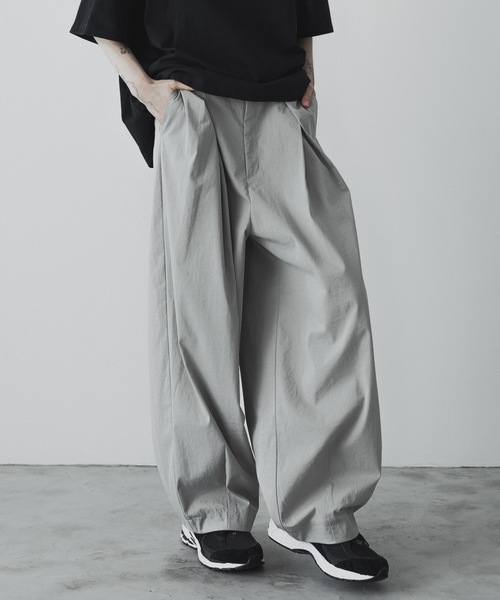 remer（リメール）の「loose cocoon wide PT / ルーズコクーンワイドパンツ（その他パンツ・メンズ・スモークグレー/ブラック/オリーブ・X-SMALL/SMALL/MEDIUM/LARGE）」の10枚目の写真