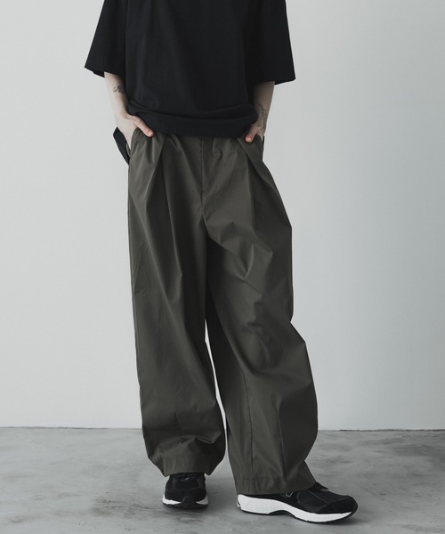 remer（リメール）の「loose cocoon wide PT / ルーズコクーンワイドパンツ（その他パンツ・メンズ・スモークグレー/ブラック/オリーブ・X-SMALL/SMALL/MEDIUM/LARGE）」の21枚目の写真