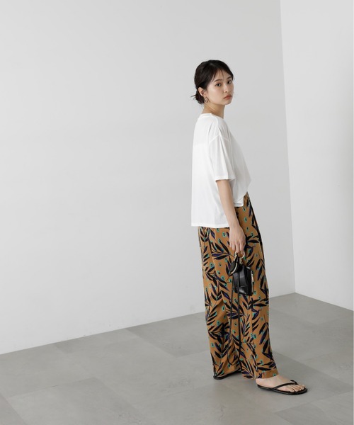N.(N. Natural Beauty Basic)(エヌエヌナチュラルビューティーベーシック)の「◆スラブ天竺シアーカットソー(Tシャツ/カットソー・レディース・ホワイト/ピンク/チャコールグレー・MEDIUM)」の8枚目の写真