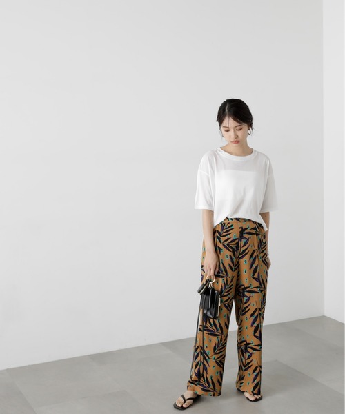 N.(N. Natural Beauty Basic)(エヌエヌナチュラルビューティーベーシック)の「◆スラブ天竺シアーカットソー(Tシャツ/カットソー・レディース・ホワイト/ピンク/チャコールグレー・MEDIUM)」の13枚目の写真