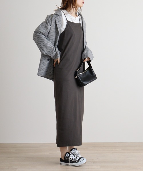 atONE(アットワン)の「atONE マルチウェイキャミワンピース(ワンピース・レディース・ブラック/チャコール・L/M)」の20枚目の写真