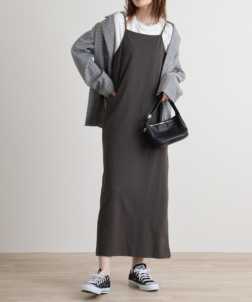 atONE(アットワン)の「atONE マルチウェイキャミワンピース(ワンピース・レディース・ブラック/チャコール・L/M)」の19枚目の写真