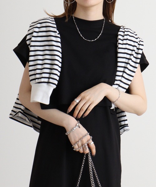 atONE(アットワン)の「atONE マルチウェイキャミワンピース(ワンピース・レディース・ブラック/チャコール・L/M)」の3枚目の写真