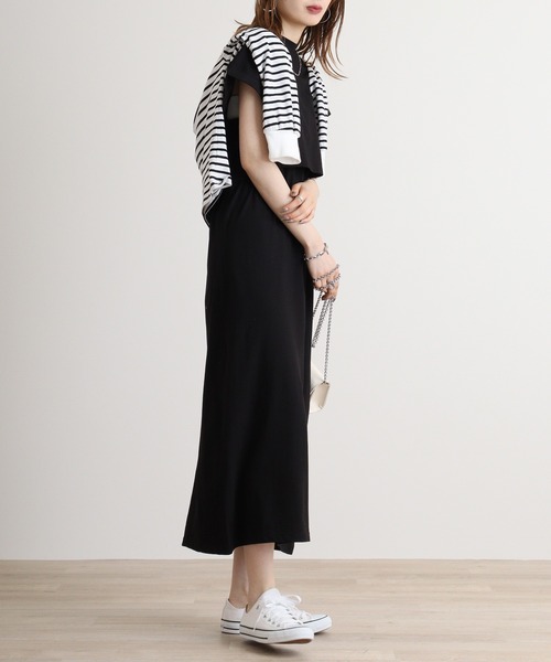 atONE(アットワン)の「atONE マルチウェイキャミワンピース(ワンピース・レディース・ブラック/チャコール・L/M)」の7枚目の写真