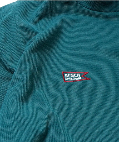 BENCH AT THE GREENE GOLF(ベンチアットザグリーンゴルフ)の「BENCH AT THE GREENE GOLF / EMBRO MOCK NECK SHIRT/ゴルフウェア 接触冷感・吸水速乾・消臭加工(Tシャツ/カットソー・メンズ・ブラック/オフホワイト/グリーン・MEDIUM/LARGE/X-LARGE)」の13枚目の写真