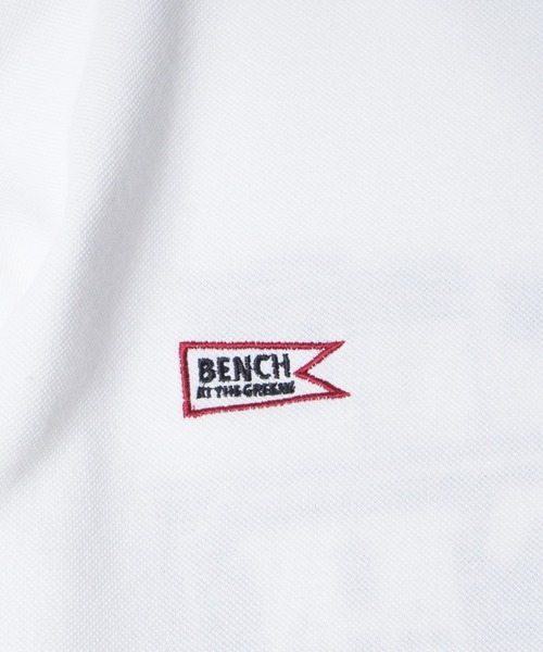 BENCH AT THE GREENE GOLF(ベンチアットザグリーンゴルフ)の「BENCH AT THE GREENE GOLF / EMBRO MOCK NECK SHIRT/ゴルフウェア 接触冷感・吸水速乾・消臭加工(Tシャツ/カットソー・メンズ・ブラック/オフホワイト/グリーン・MEDIUM/LARGE/X-LARGE)」の16枚目の写真