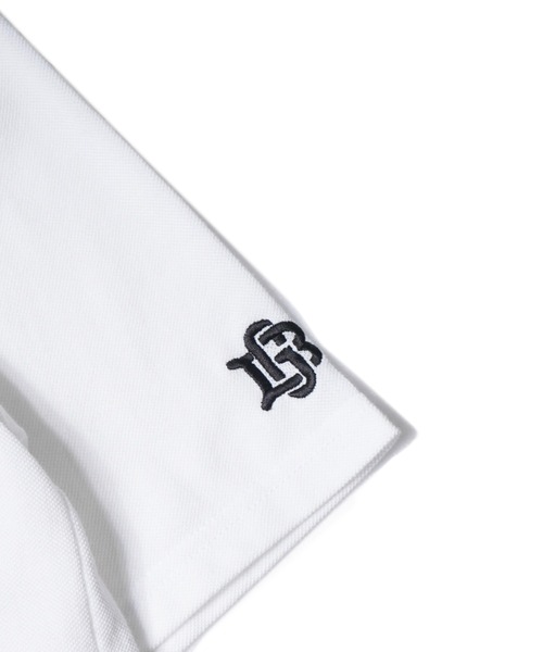 BENCH AT THE GREENE GOLF(ベンチアットザグリーンゴルフ)の「BENCH AT THE GREENE GOLF / EMBRO MOCK NECK SHIRT/ゴルフウェア 接触冷感・吸水速乾・消臭加工(Tシャツ/カットソー・メンズ・ブラック/オフホワイト/グリーン・MEDIUM/LARGE/X-LARGE)」の17枚目の写真