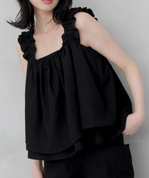 フリルギャザーデザイントップス