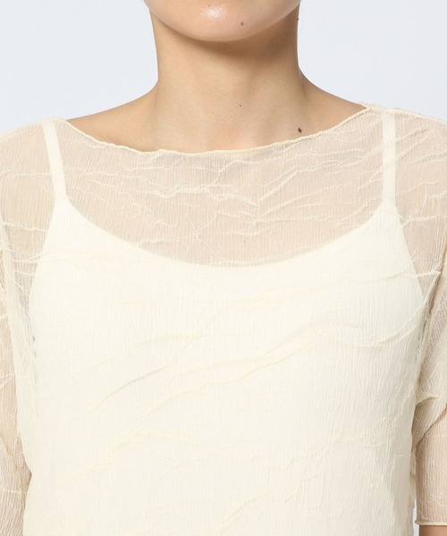 LOWRYS FARM(ローリーズファーム)の「シワカコウジャガード5S 122435(Tシャツ/カットソー・レディース・チャコールグレー/オレンジ/アイボリー・FREE)」の19枚目の写真