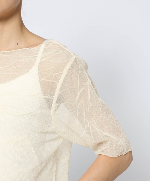 LOWRYS FARM(ローリーズファーム)の「シワカコウジャガード5S 122435(Tシャツ/カットソー・レディース・チャコールグレー/オレンジ/アイボリー・FREE)」の20枚目の写真