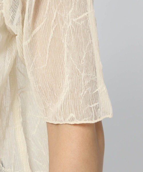 LOWRYS FARM(ローリーズファーム)の「シワカコウジャガード5S 122435(Tシャツ/カットソー・レディース・チャコールグレー/オレンジ/アイボリー・FREE)」の21枚目の写真