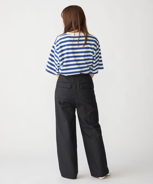 SHIPS(シップス)の「【WEB限定】SHIPS: ワンポイント ロゴ フレンチ ボーダー Tシャツ(Tシャツ/カットソー・メンズ・ブルー/ブラック/ネイビー・SMALL/MEDIUM/LARGE/X-LARGE)」の18枚目の写真