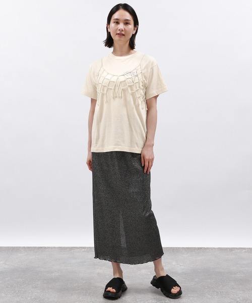 LAKOLE（ラコレ）の「アソートツアーTEE / 124149（Tシャツ/カットソー・レディース・チャコール/ダークグレー/ホワイト/オフホワイト・SMALL/MEDIUM）」の10枚目の写真