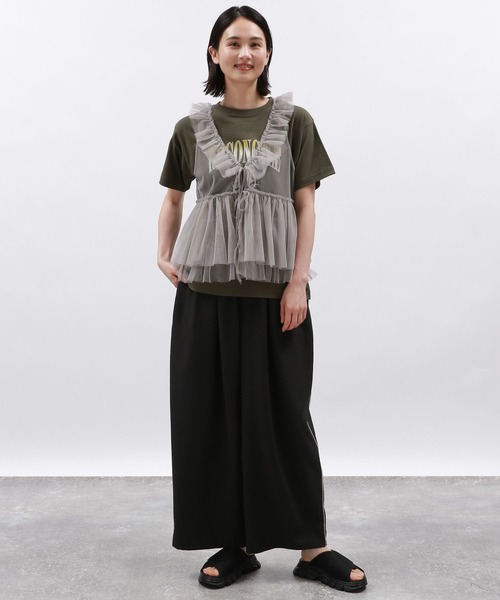 LAKOLE（ラコレ）の「アソートツアーTEE / 124149（Tシャツ/カットソー・レディース・チャコール/ダークグレー/ホワイト/オフホワイト・SMALL/MEDIUM）」の15枚目の写真