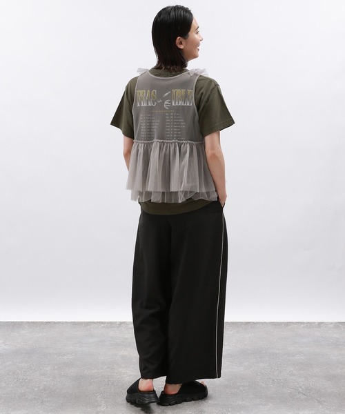 LAKOLE（ラコレ）の「アソートツアーTEE / 124149（Tシャツ/カットソー・レディース・チャコール/ダークグレー/ホワイト/オフホワイト・SMALL/MEDIUM）」の17枚目の写真