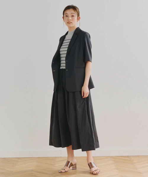Droite lautreamont(ドロワットロートレアモン)の「ハイツイストボーダードッキングワンピース(ワンピース・レディース・ブラック系その他/グレー系その他/ダークネイビー・M/S)」の15枚目の写真