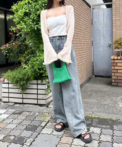 CLEA（クレア）の「ポイントレース フレアスリーブ シアーボレロ
