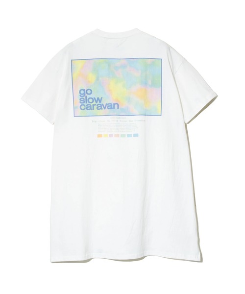 USA/CスクエアLOGOバックプリントチュニック W（チュニック）｜go slow caravan（ゴースローキャラバン）