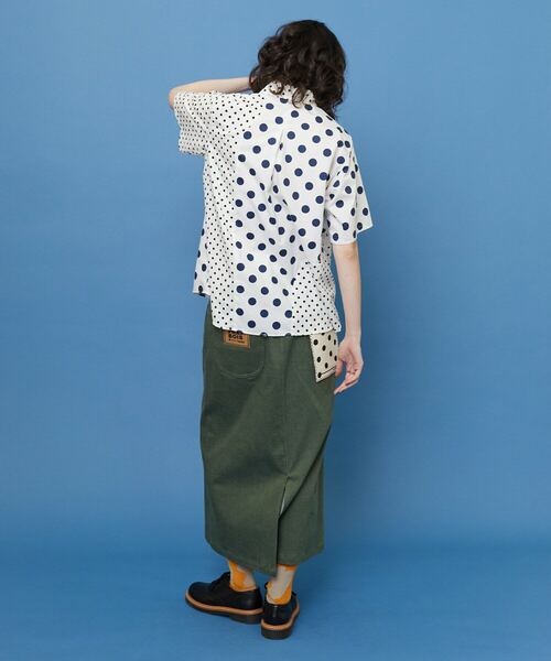 FRAPBOIS（フラボア）の「ミックドシャツ（シャツ/ブラウス・レディース・ネイビー/ホワイト・2/1）」の17枚目の写真