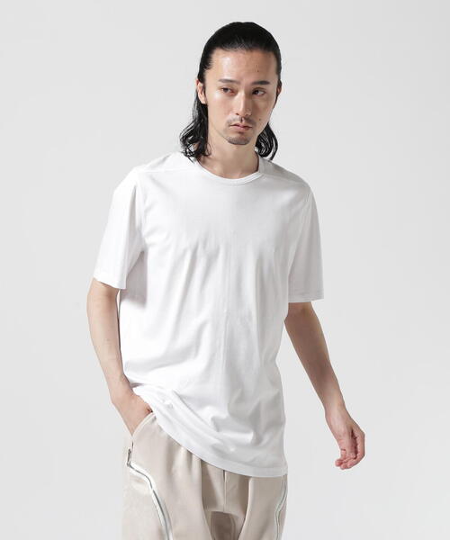 FranCisT_MOR.K.S.(フランシストモークス)の「FranCisT_MOR.K.S./フランシスト モークス/LYOCELL/COTTON JERSEY CREW NECK S/S T-SHIRT(Tシャツ/カットソー・メンズ・ブラック/ホワイト/グレー・2/3/4)」の2枚目の写真
