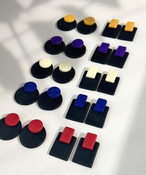 CERCA（チェルカ）の「Supreme classe/モダンスパークル（両耳用ピアス）（ピアス（両耳用）・レディース・ホワイト系2/ホワイト系1/イエロー系2/パープル系2/パープル系1/ブルー系1/レッド系2/レッド系1/ブルー系2/イエロー系1・FREE）」の11枚目の写真