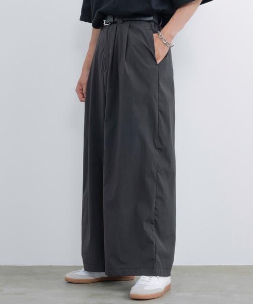 スラックス IONSEOUL Biscuit wide balloon slacks セール】Two tuck wide balloon slacks / 2タックワイドバルーン