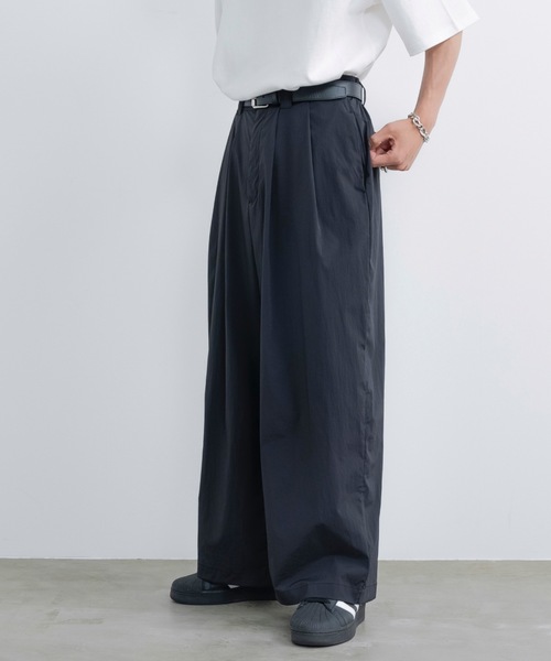 3TUCK WIDE BALLOON TROUSERS 2 ネイビーストライプ 3TUCK WIDE BALLOON TROUSERS / 3タックワイドバルーン