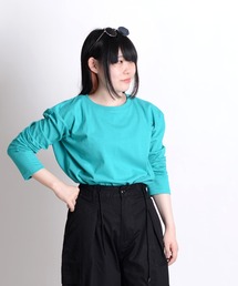 プレーン長袖Tシャツ 無地ロンT ニュアンスカラー