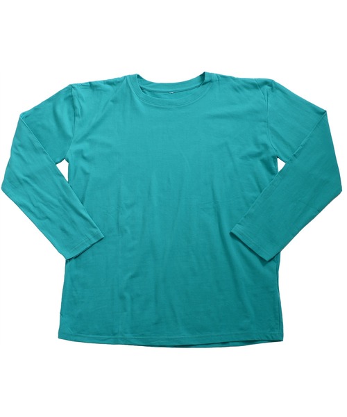 MARAI(マーライ)の「プレーン長袖Tシャツ 無地ロンT ニュアンスカラー(Tシャツ/カットソー・レディース・カーキ系/ブルー/チャコール/グレイッシュベージュ/マスタード/ホワイト/ブラック/ターコイズブルー系・FREE)」の17枚目の写真