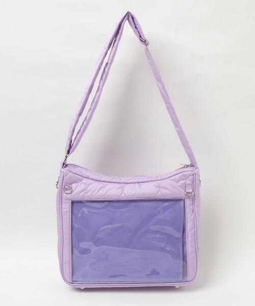 WEGO（ウィゴー）の「WEGO/ときめきキルティング痛ショルダー【Sサイズ】（ショルダーバッグ・レディース・ブラック/サックスブルー/ホワイト/イエロー/シルバー/ライトパープル/ライトピンク・FREE）」の4枚目の写真