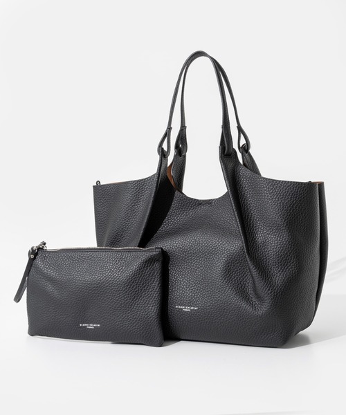 GIANNI CHIARINI(ジャンニ キアリーニ)の「GIANNI CHIARINI DUA M ジャンニキアリーニ デュア M ハンドバッグ(ハンドバッグ・レディース・ナチュラル/ブラック/ブラック系1/オフホワイト/ベージュ系1/ライトブラウン/ブロンズ・FREE)」の1枚目の写真