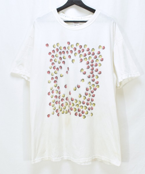 【一点物】 リメイク 古着 ヴィンテージ Tシャツ y2k 韓国 総柄 派手 セール】【ヴィンテージ古着】00's Y2K てんとう虫いっぱいT