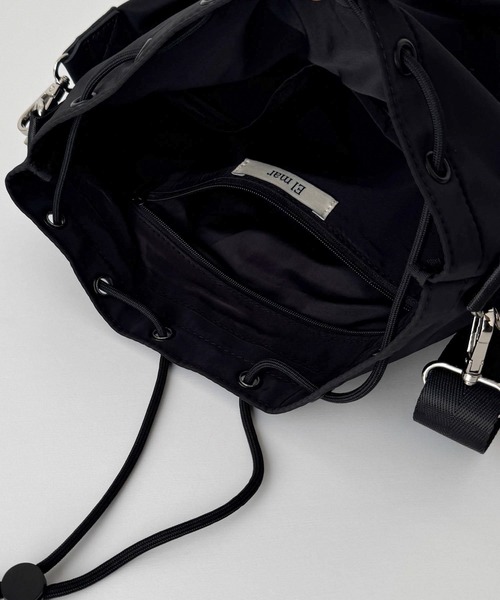 CANAL JEAN（キャナルジーン）の「El mar　ナイロンドローストリング2wayBAG（ショルダーバッグ・レディース・ブラック・ONE SIZE）」の17枚目の写真