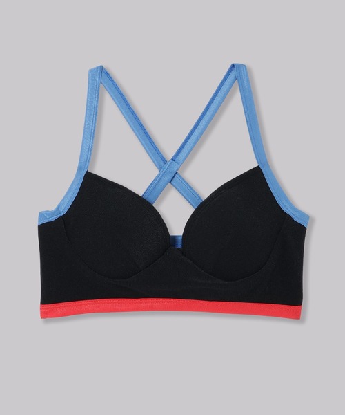 THINGS THAT MATTER（シングス ザット マター）の「RECYCLING PILE SWIM BRALETTE / リサイクリングパイルスイムブラレット（水着・レディース・レッド/ブラック・2/1）」の16枚目の写真