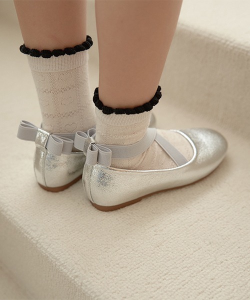 Lycee mine（リセマイン）の「バレーシューズ（バレエシューズ・キッズ・シルバー/ゴールド/ブラック・18cm/19cm/16cm/17cm/20cm/21cm）」の9枚目の写真
