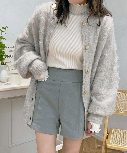 raffime(ラフィミー)の「ハイウエストショートパンツ(その他パンツ・レディース・チャコールグレー・フリー)」の5枚目の写真