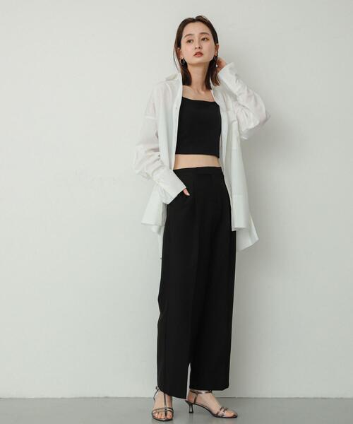 SENSE OF PLACE by URBAN RESEARCH(センスオブプレイスバイアーバンリサーチ)の「チュニックルーズシャツ(Tシャツ/カットソー・レディース・チャコールグレー/オフホワイト/ライトブルー/ブルー系その他/グレー系その他・ONE)」の8枚目の写真