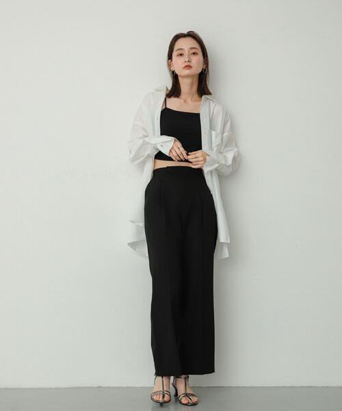 SENSE OF PLACE by URBAN RESEARCH(センスオブプレイスバイアーバンリサーチ)の「チュニックルーズシャツ(Tシャツ/カットソー・レディース・チャコールグレー/オフホワイト/ライトブルー/ブルー系その他/グレー系その他・ONE)」の9枚目の写真