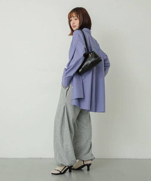 SENSE OF PLACE by URBAN RESEARCH(センスオブプレイスバイアーバンリサーチ)の「チュニックルーズシャツ(Tシャツ/カットソー・レディース・チャコールグレー/オフホワイト/ライトブルー/ブルー系その他/グレー系その他・ONE)」の22枚目の写真