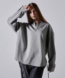 CLEL(�N���C��)�́yCLEL�zHerringbone TR Side Lace Skipper Shirt /�w�����{�[��TR�T�C�h���[�X�X�L�b�p�[�V���c(�V���c/�u���E�X)