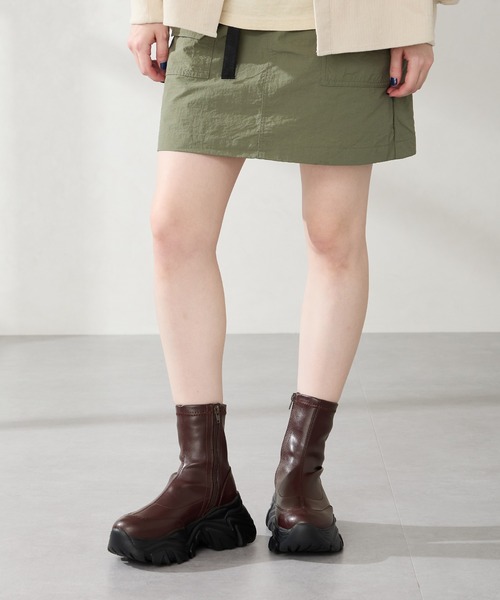 セール】【 厚底 】 軽量 スニーカーソール ショートブーツ 41412