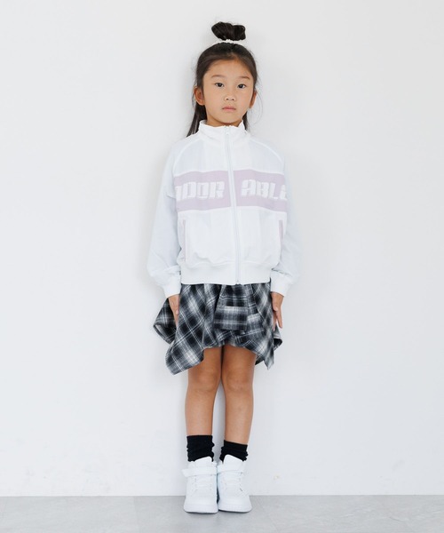 10C REPIPI（ジューシーレピピ）の「【10C REPIPI】ロゴキリカエトラックジャケット（ジャージ・キッズ・ホワイト/ブラック・130cm/110cm/120cm）」の3枚目の写真