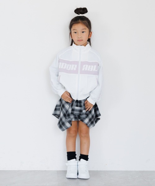 10C REPIPI（ジューシーレピピ）の「【10C REPIPI】ロゴキリカエトラックジャケット（ジャージ・キッズ・ホワイト/ブラック・130cm/110cm/120cm）」の4枚目の写真