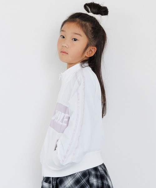 10C REPIPI（ジューシーレピピ）の「【10C REPIPI】ロゴキリカエトラックジャケット（ジャージ・キッズ・ホワイト/ブラック・130cm/110cm/120cm）」の5枚目の写真