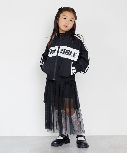 10C REPIPI（ジューシーレピピ）の「【10C REPIPI】ロゴキリカエトラックジャケット（ジャージ・キッズ・ホワイト/ブラック・130cm/110cm/120cm）」の7枚目の写真