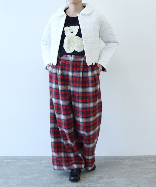 bulle de savon（ビュルデサボン）の「《bulle de savon 30th Anniversary》はなとまるキルティング ジャケット（その他アウター・レディース・ホワイト/ブラック/その他・FREE）」の13枚目の写真