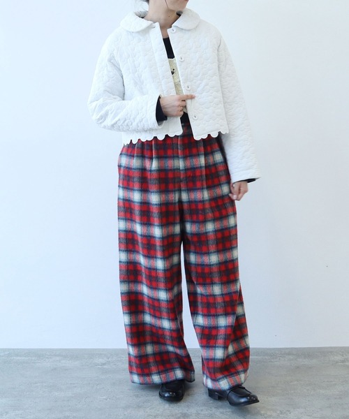 bulle de savon（ビュルデサボン）の「《bulle de savon 30th Anniversary》はなとまるキルティング ジャケット（その他アウター・レディース・ホワイト/ブラック/その他・FREE）」の12枚目の写真